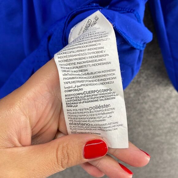 Under Armour Jacket Anorak Women XS Blue 1/2 Zip Hooded Heatgear Long Sleeve - Picture 9 of 10